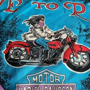Vintage 1980’s Harley Davidson Scarf Bandana. Live to Ride